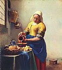 the Milkmaid by Johannes Vermeer